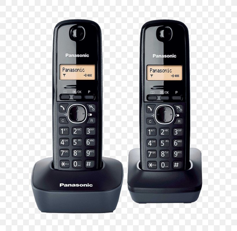 Cordless Telephone Panasonic KX-TG1612 Digital Enhanced Cordless Telecommunications, PNG, 800x800px, Cordless Telephone, Answering Machine, Caller Id, Cellular Network, Electronics Download Free