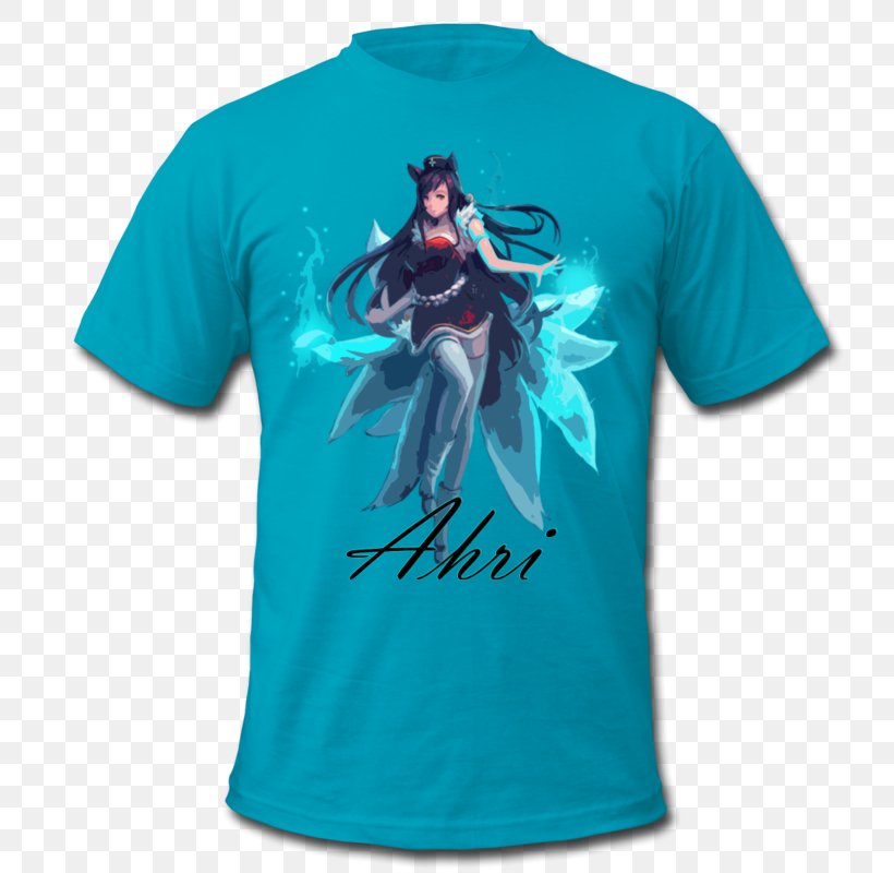 T-shirt Clothing League Of Legends Humour, PNG, 800x800px, Tshirt, Active Shirt, Ahri, American Apparel, Blue Download Free
