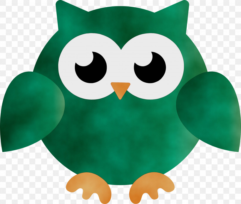 Beak Birds Green Bird Of Prey Owl M, PNG, 3000x2543px, Cartoon Owl, Beak, Biology, Bird Of Prey, Birds Download Free