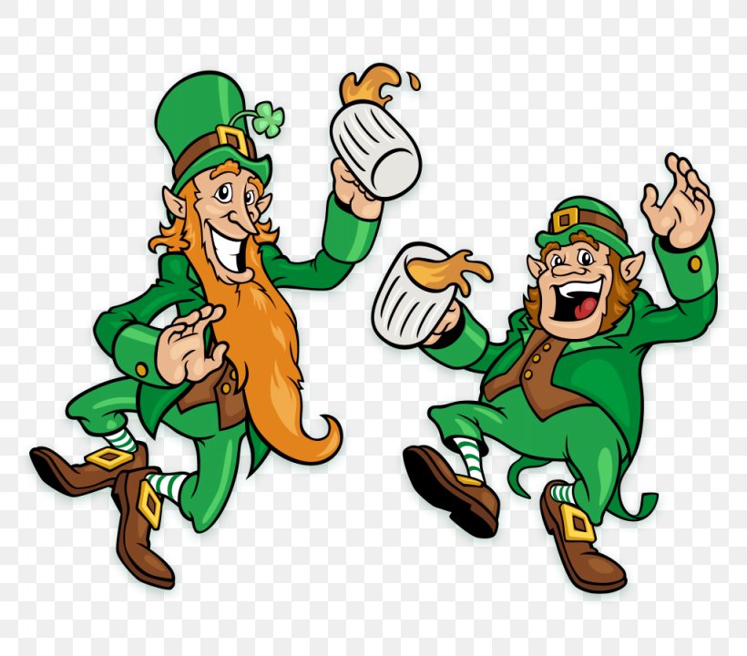 Beer Postmaster P. Leprechaun Saint Patrick's Day Irish People, PNG, 1024x900px, Beer, Art, Brewery, Cartoon, Christmas Download Free