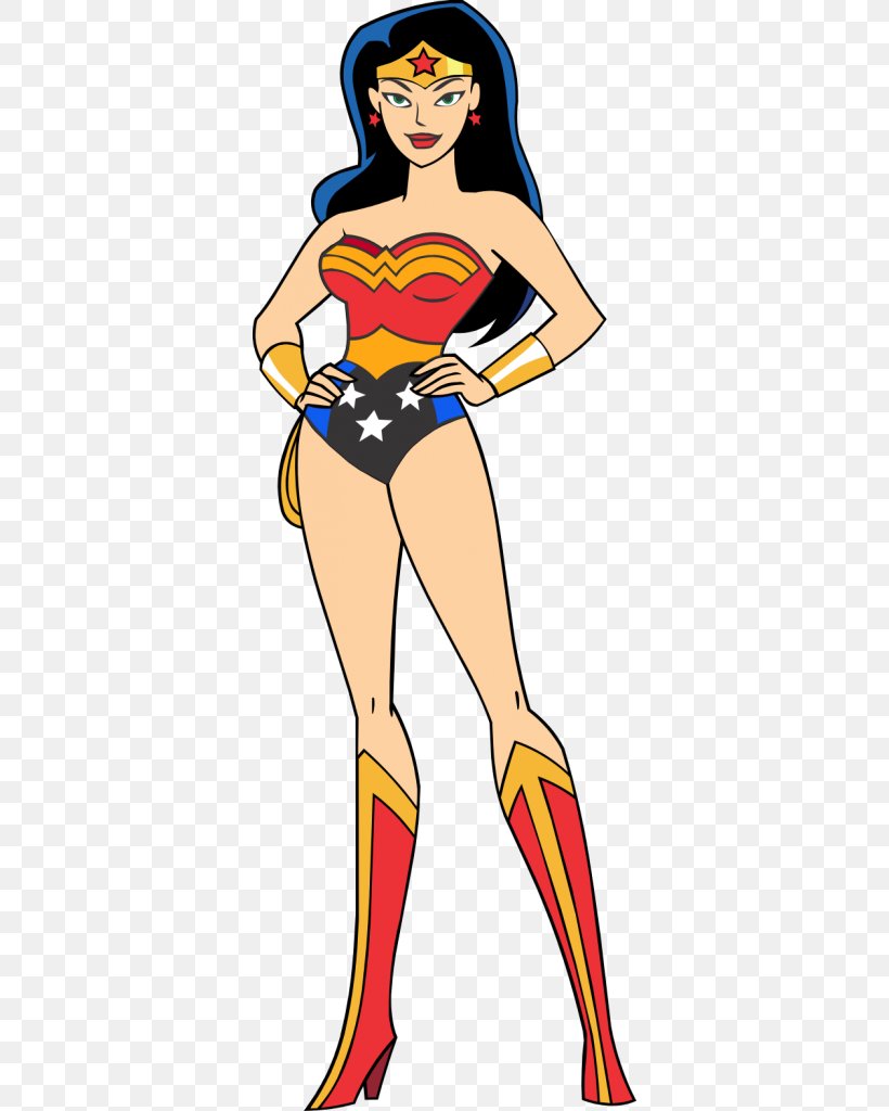 Wonder Woman Justice League Clip Art Superhero Superman, PNG, 354x1024px, Watercolor, Cartoon, Flower, Frame, Heart Download Free