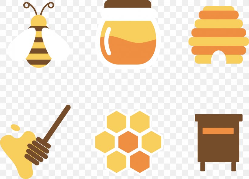 Honeycomb Honey Bee, PNG, 2131x1537px, Honey, Area, Comb Honey, Coreldraw, Flat Design Download Free