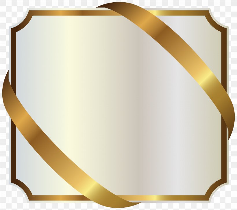 Gold Ribbon Clip Art, PNG, 6129x5419px, Gold, Color, Label, Material, Printing Download Free