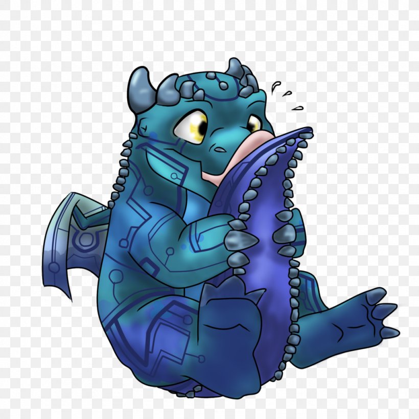 Cobalt Blue Dragon Cartoon, PNG, 1024x1024px, Cobalt Blue, Blue, Cartoon, Cobalt, Dragon Download Free