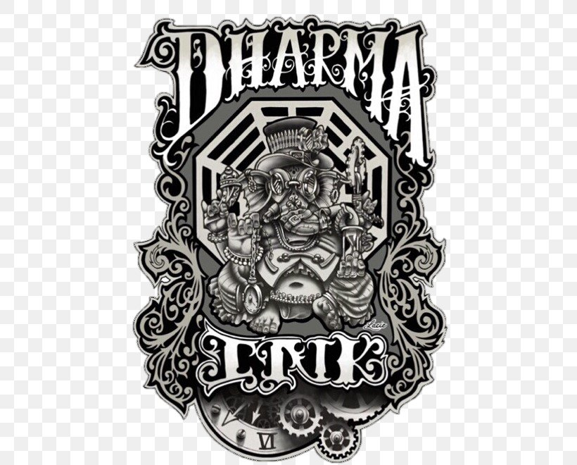 Dharma Ink Tattoo Ink Body Piercing, PNG, 500x660px, Tattoo, Badge, Black And White, Body Piercing, Brand Download Free