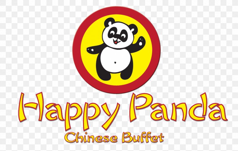 Chinese Cuisine Buffet Happy Panda Restaurant Smiley Logo, PNG, 900x575px, Chinese Cuisine, Buffet, Emoticon, Happiness, Logo Download Free