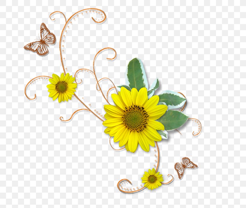 Chrysanthemum Floral Design Cut Flowers Common Sunflower Yellow, PNG, 700x691px, Chrysanthemum, Chamomile, Common Sunflower, Cut Flowers, Daisy Download Free