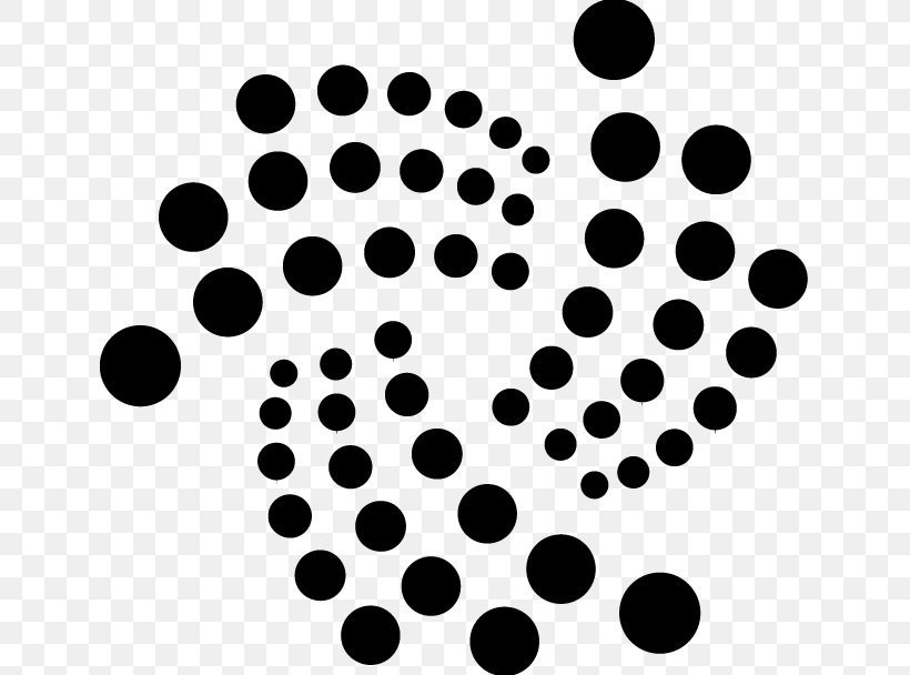 IOTA Cryptocurrency Blockchain Internet Of Things Stellar, PNG, 640x608px, Iota, Bitcoin, Black, Black And White, Blockchain Download Free