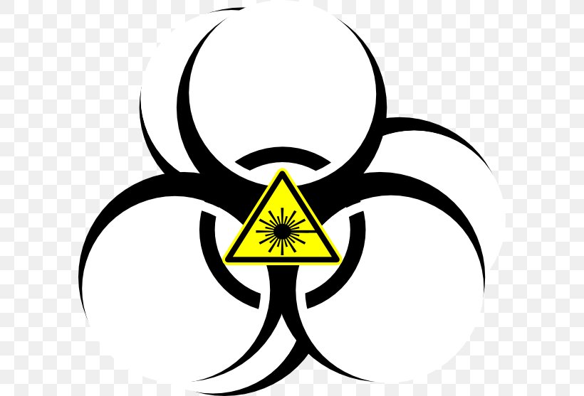Biological Hazard Symbol Clip Art, PNG, 600x557px, Biological Hazard, Artwork, Biology, Black And White, Document Download Free