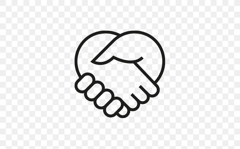 Handshake Clip Art, PNG, 510x510px, Handshake, Applause, Area, Black, Black And White Download Free