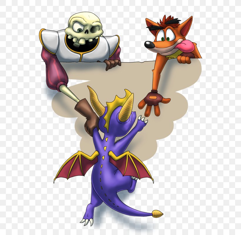 Spyro: Year Of The Dragon Spyro 2: Ripto's Rage! Spyro The Dragon Spyro Reignited Trilogy PlayStation, PNG, 600x800px, Spyro Year Of The Dragon, Art, Bandicoot, Cartoon, Crash Bandicoot Download Free