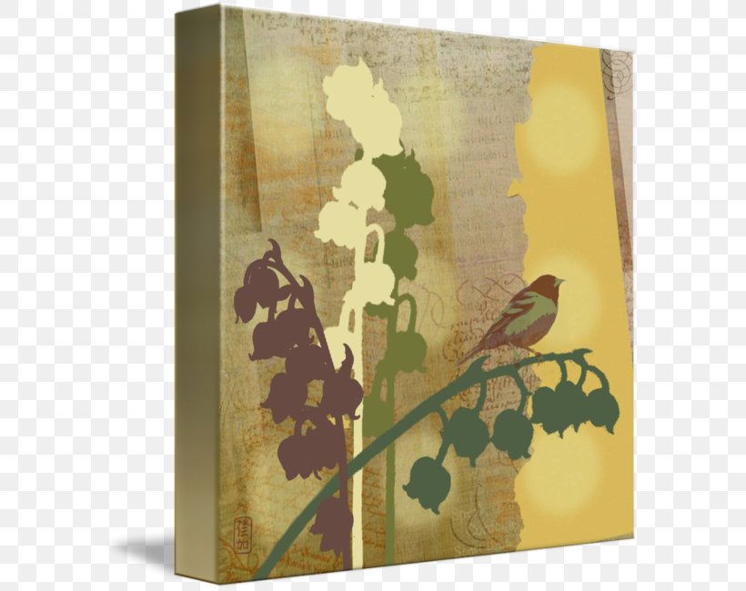 Gallery Wrap Printmaking Bird Canvas Art, PNG, 589x650px, Gallery Wrap, Art, Bellflowers, Bird, Butterfly Download Free