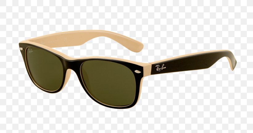 Ray-Ban New Wayfarer Classic Sunglasses Ray-Ban Wayfarer Ray-Ban New Wayfarer Color Mix, PNG, 760x430px, Rayban New Wayfarer Classic, Beige, Black, Brown, Eyewear Download Free