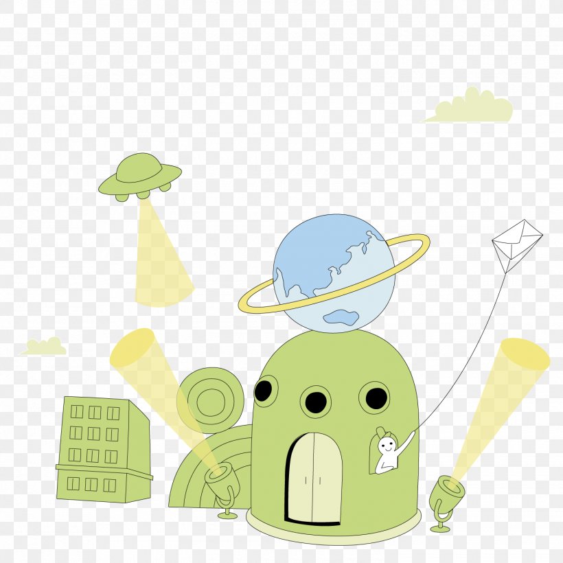 Download Illustration, PNG, 1500x1501px, Extraterrestrials In Fiction, Food, Green, Material, Outer Space Download Free
