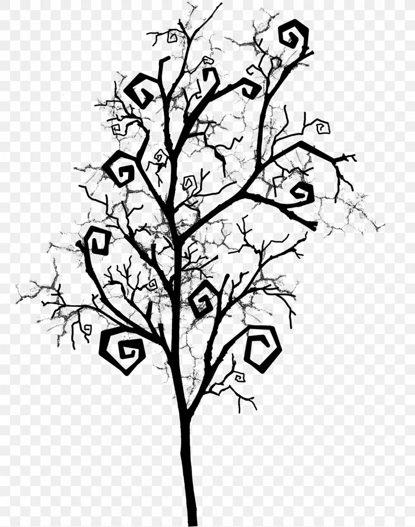 Horror Tree, PNG, 2500x3175px, Horror, Black And White, Branch, Drawing, Flora Download Free