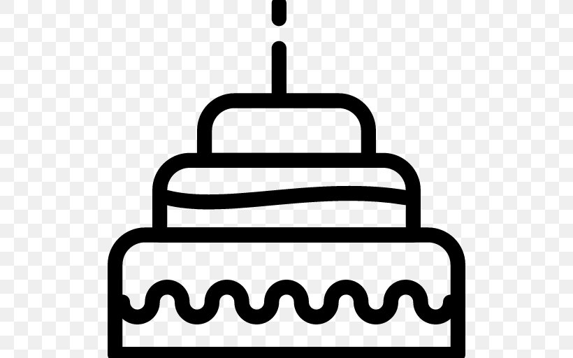 Birthday Cake Cupcake, PNG, 512x512px, Birthday Cake, Birthday, Black, Black And White, Cake Download Free