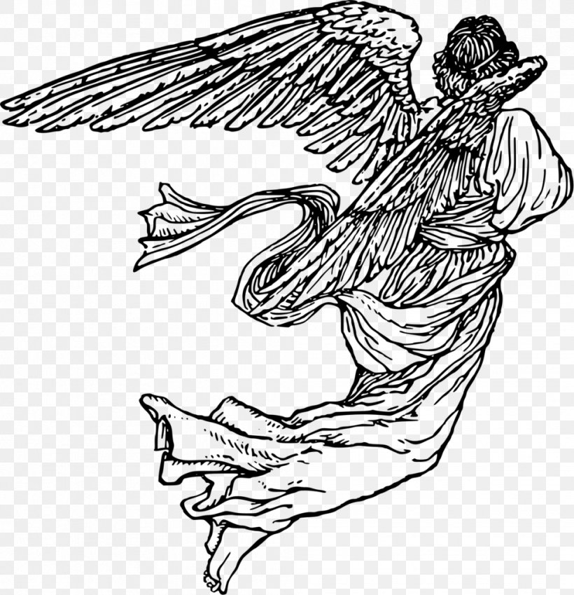 Drawing Angel Line Art Clip Art, PNG, 988x1024px, Drawing, Angel, Angel Of Grief, Arm, Art Download Free