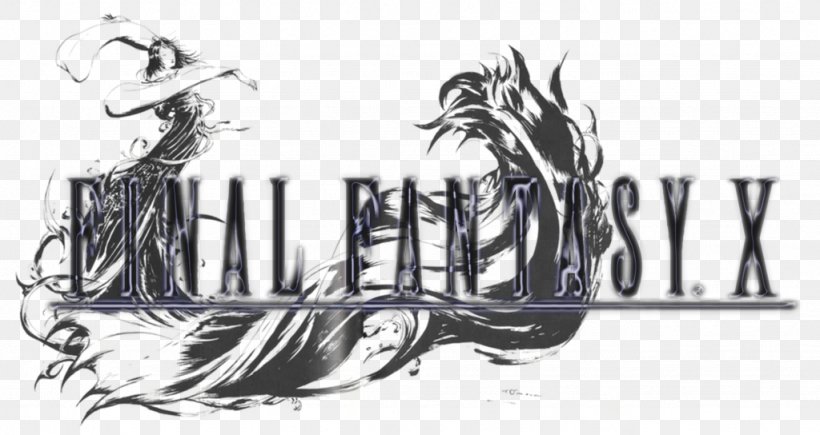 Final Fantasy X-2 Final Fantasy IV Final Fantasy XIV Final Fantasy VI, PNG, 1024x544px, Final Fantasy X, Art, Artwork, Black And White, Brand Download Free