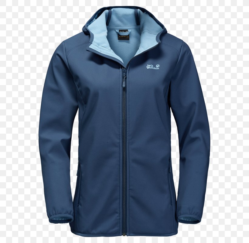 Hoodie Jacket Softshell Clothing Jack Wolfskin, PNG, 800x800px, Hoodie, Active Shirt, Blue, Clothing, Coat Download Free