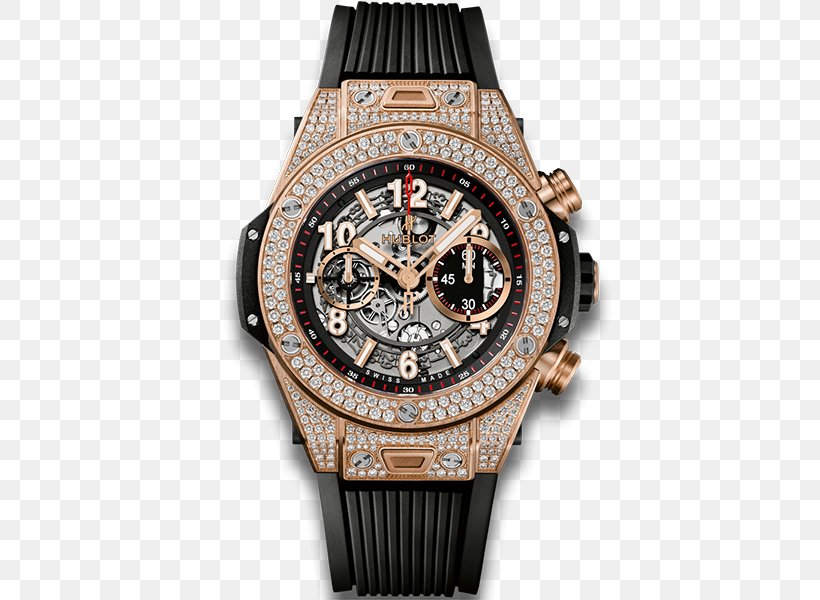 Hublot Ox Watch Gold Diamond, PNG, 600x600px, Hublot, Automatic Watch, Bracelet, Brand, Brown Download Free
