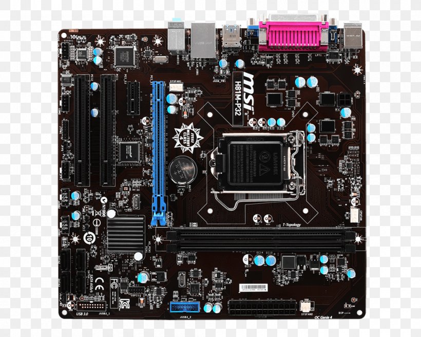 Intel LGA 1150 Motherboard MicroATX Micro-Star International, PNG, 1000x800px, Intel, Atx, Central Processing Unit, Computer Component, Computer Hardware Download Free