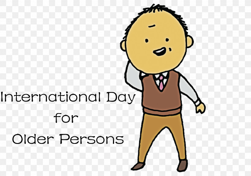 International Day For Older Persons International Day Of Older Persons, PNG, 3000x2108px, International Day For Older Persons, Cartoon, Emoticon, Face, Happiness Download Free