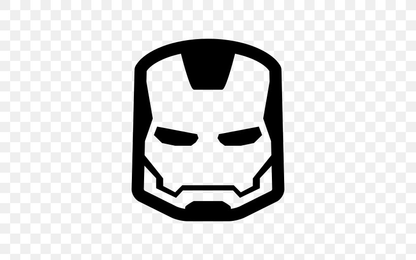 Iron Man Superhero Comics, PNG, 512x512px, Iron Man, Black And White, Character, Comics, Fictional Character Download Free