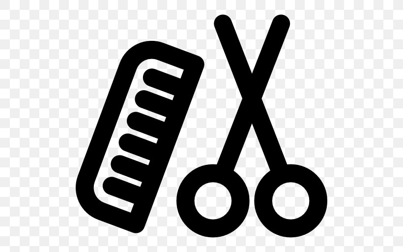 Comb Hairdresser Beauty Parlour Clip Art, PNG, 512x512px, Comb, Barber, Beauty Parlour, Black And White, Brand Download Free