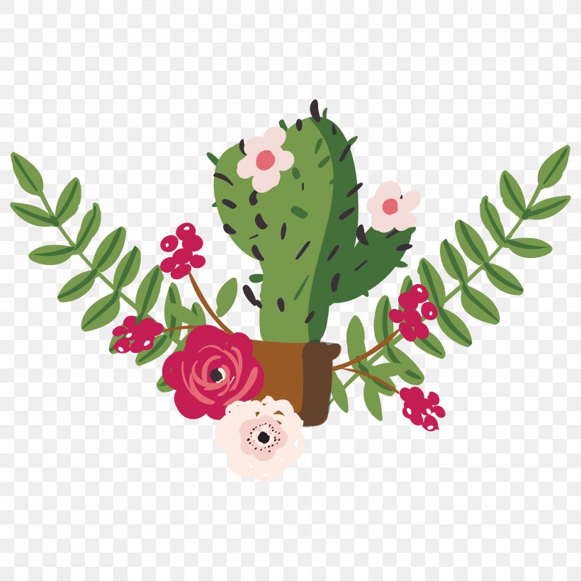 Drawing Cactaceae Painting, PNG, 3000x3000px, Drawing, Aliexpress, Art, Cactaceae, Cut Flowers Download Free