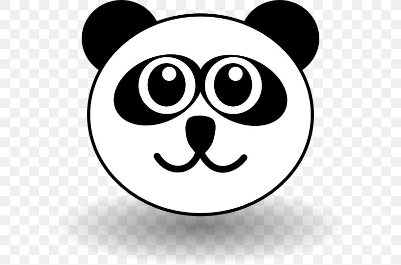 Giant Panda Red Panda Black And White Clip Art, PNG, 600x541px, Giant Panda, Black, Black And White, Drawing, Emotion Download Free