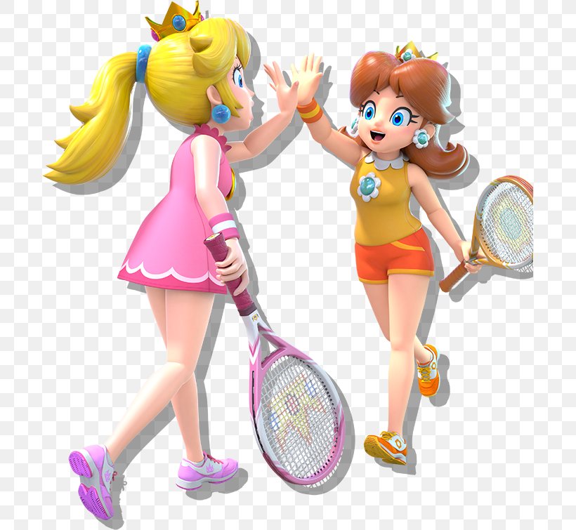 Mario Tennis Aces Super Mario Bros. Princess Peach Princess Daisy, PNG, 699x755px, Mario Tennis Aces, Action Figure, Barbie, Doll, Figurine Download Free