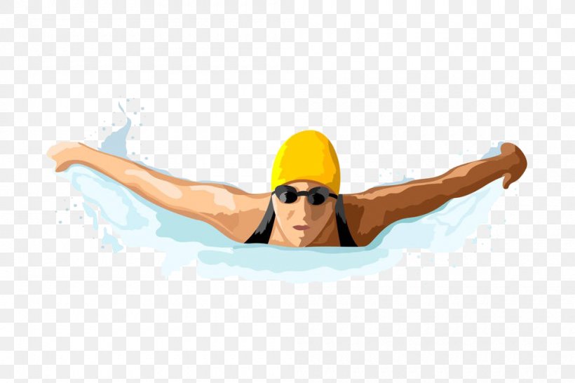 Swimming Royalty-free Clip Art, PNG, 1000x666px, Swimming, Arm, Butterfly Stroke, Competition, Freestyle Swimming Download Free