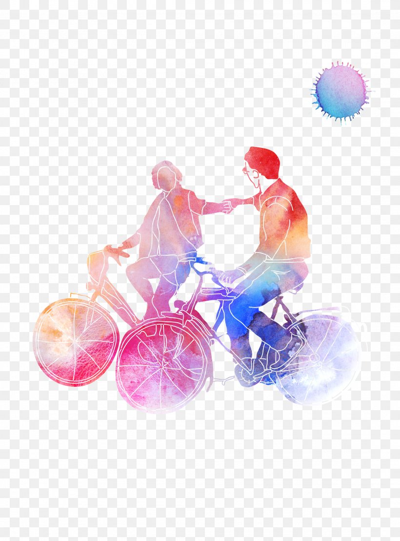 Cycling Couple Significant Other Computer File, PNG, 2185x2953px, Cycling, Abike, Bicycle, Couple, Dots Per Inch Download Free