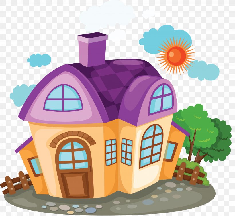 House Cartoon Building, PNG, 6292x5789px, House, Building, Cartoon, Drawing, Garden Download Free