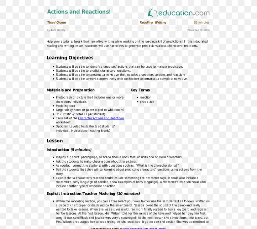 Lesson Plan Teacher First Grade Sentence, PNG, 557x731px, Lesson Plan, Area, Class, Document, Education Download Free