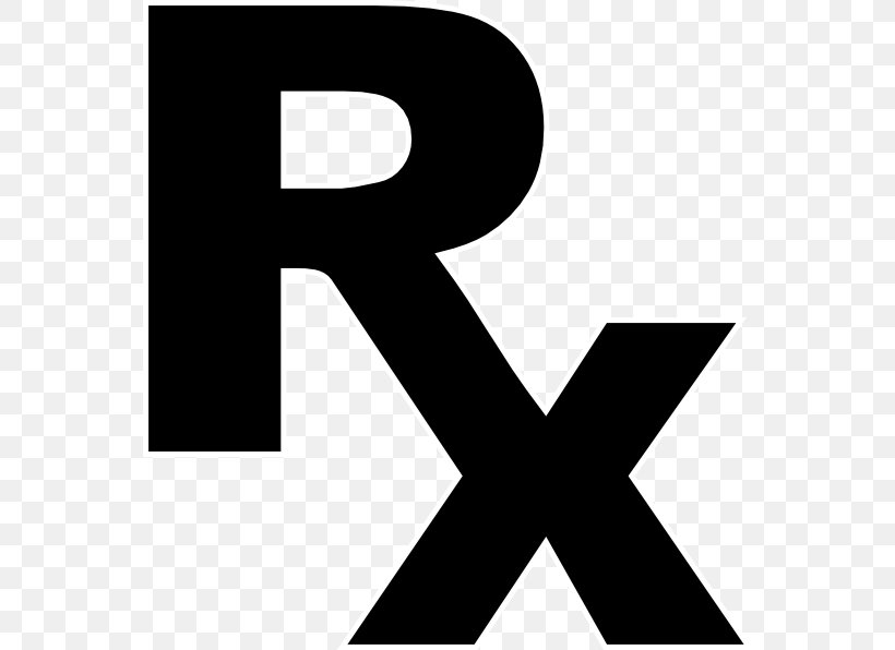 Medical Prescription Pharmaceutical Drug Pharmacy Symbol Clip Art, PNG, 558x596px, Medical Prescription, Black, Black And White, Brand, Doctor Of Pharmacy Download Free