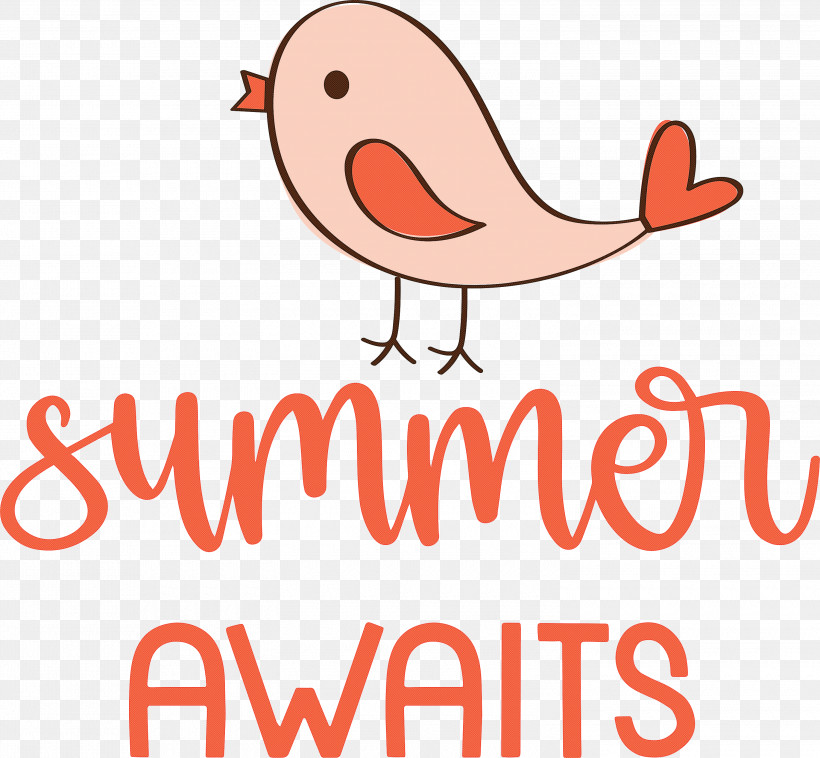 Summer Awaits Summer Summer Vacation, PNG, 3000x2776px, Summer, Beak, Birds, Cartoon, Happiness Download Free