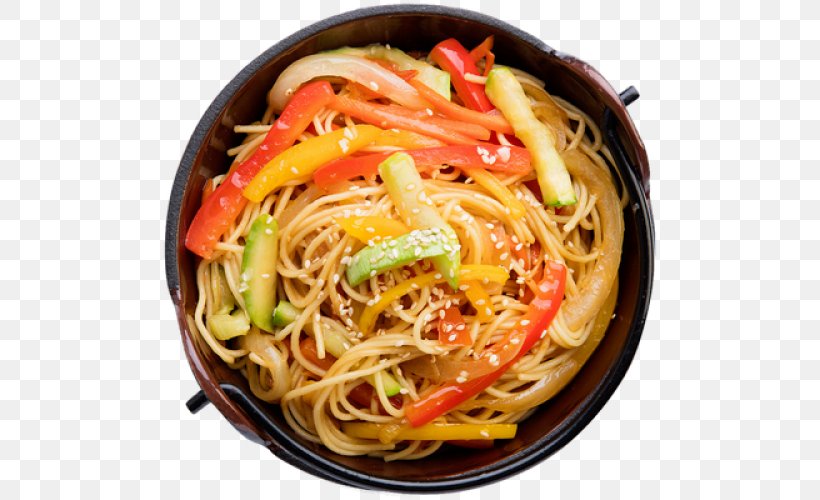 Chow Mein Lo Mein Chinese Noodles Singapore-style Noodles Fried Noodles, PNG, 500x500px, Chow Mein, Asian Food, Bucatini, Capellini, Chinese Food Download Free