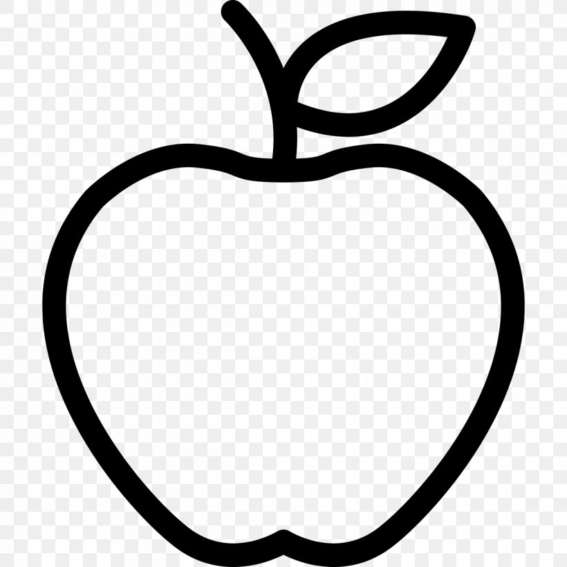 Apple Fruit Desktop Wallpaper, PNG, 1200x1200px, Apple, Artwork, Black, Black And White, Food Download Free