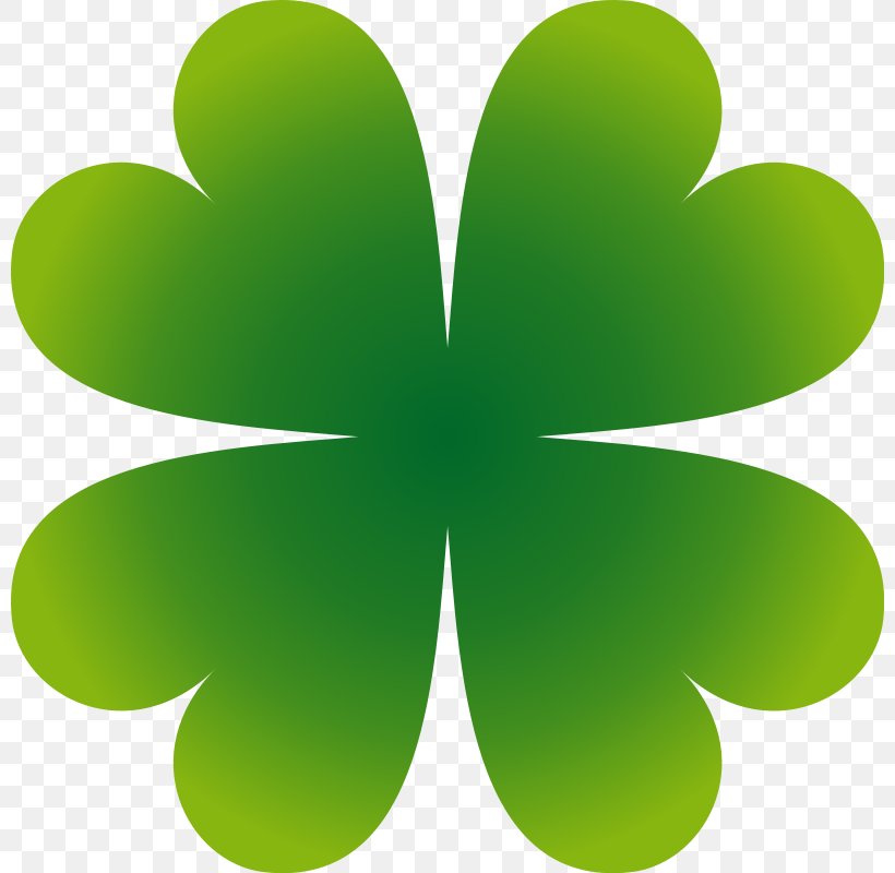 Four-leaf Clover Shamrock Clip Art, PNG, 800x800px, Fourleaf Clover, Clover, Grass, Green, Leaf Download Free