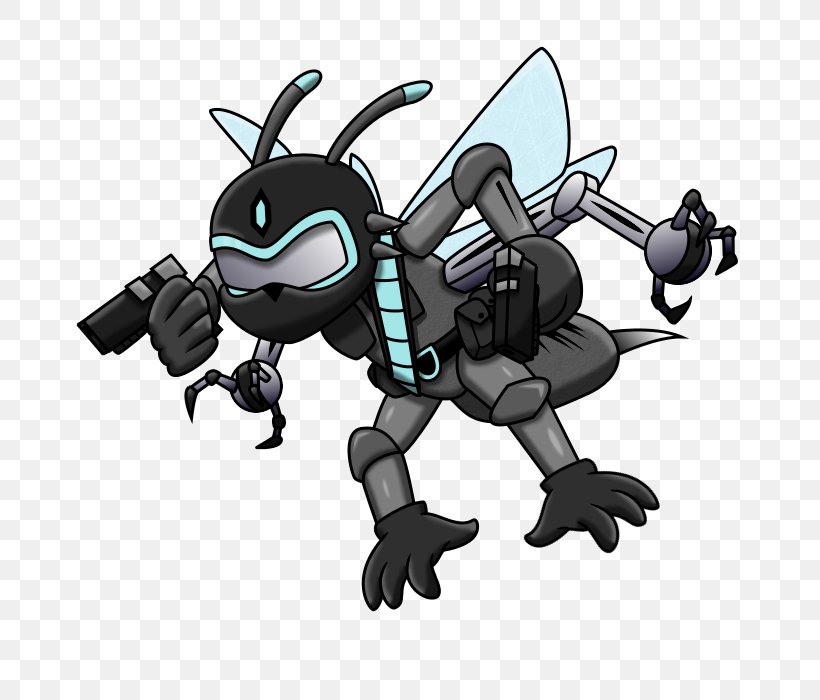 Robot Insect Cartoon Illustration Pollinator, PNG, 700x700px, Robot, Animated Cartoon, Cartoon, Fictional Character, Insect Download Free