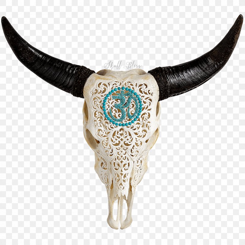 Skull XL Horns Cattle Animal, PNG, 1000x1000px, Skull, Animal, Balinese People, Cattle, Color Download Free