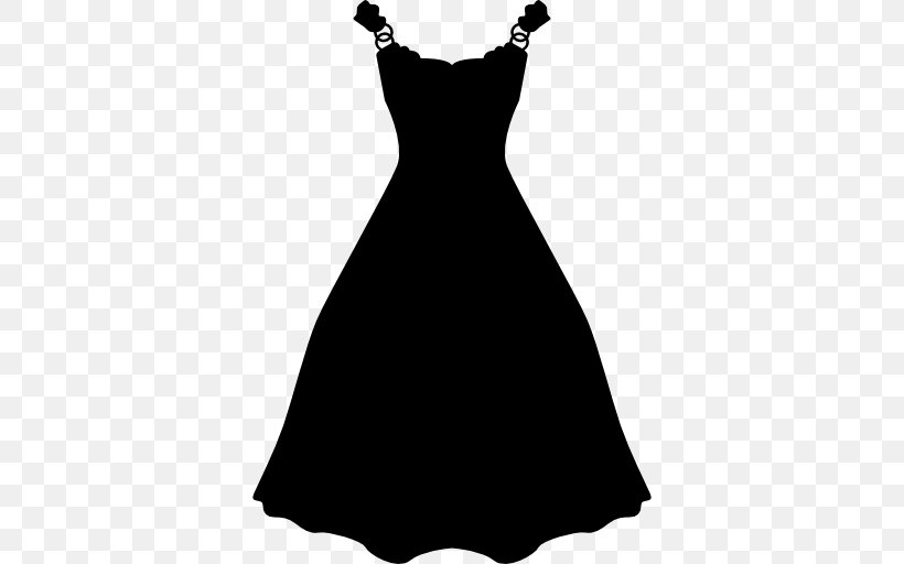 Wedding Dress Clothing Cocktail Dress Fashion, PNG, 512x512px, Dress, Black, Black And White, Clothing, Cocktail Dress Download Free