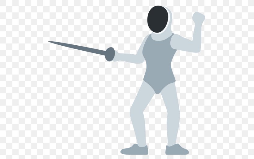 Fencing Emoji Sport, PNG, 512x512px, Fencing, Arm, Baseball Equipment, Emoji, Emojipedia Download Free