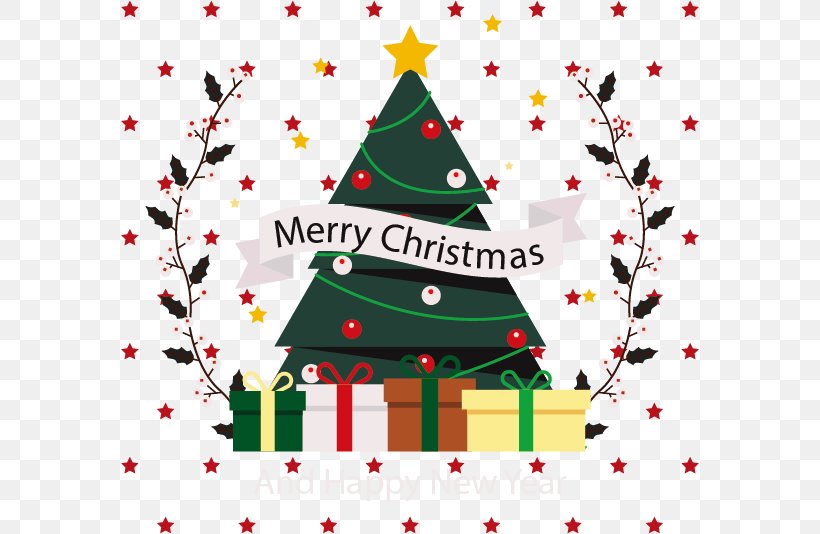 Christmas Tree Pentagram Christmas Card Computer File, PNG, 578x534px, Christmas, Area, Christmas Card, Christmas Decoration, Christmas Ornament Download Free