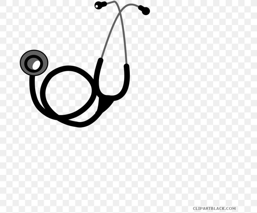 Clip Art Vector Graphics Stethoscope Medicine Free Content, PNG, 700x682px, Stethoscope, Area, Black, Black And White, Body Jewelry Download Free