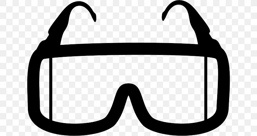 Goggles Glasses Personal Protective Equipment Clip Art, PNG, 648x433px, Goggles, Black And White, Eye, Eye Protection, Eyewear Download Free