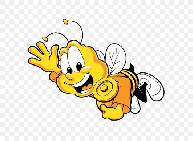 Honey Bee Cartoon Bumblebee Clip Art, PNG, 600x600px, Bee, Africanized Bee, Area, Art, Artwork Download Free
