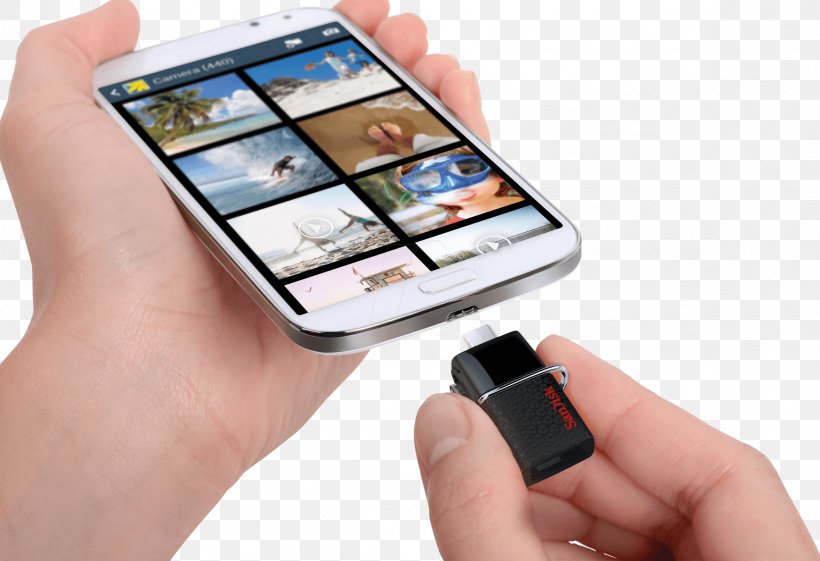 USB On-The-Go USB Flash Drives SanDisk Ultra Dual USB 3.0, PNG, 2362x1616px, Usb Onthego, Android, Cellular Network, Communication, Communication Device Download Free