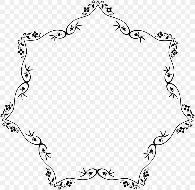 Clip Art, PNG, 2344x2288px, Flower, Area, Artwork, Black, Black And White Download Free